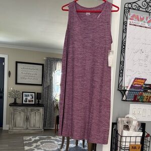 32 Degrees Heathered Purple Midi Dress